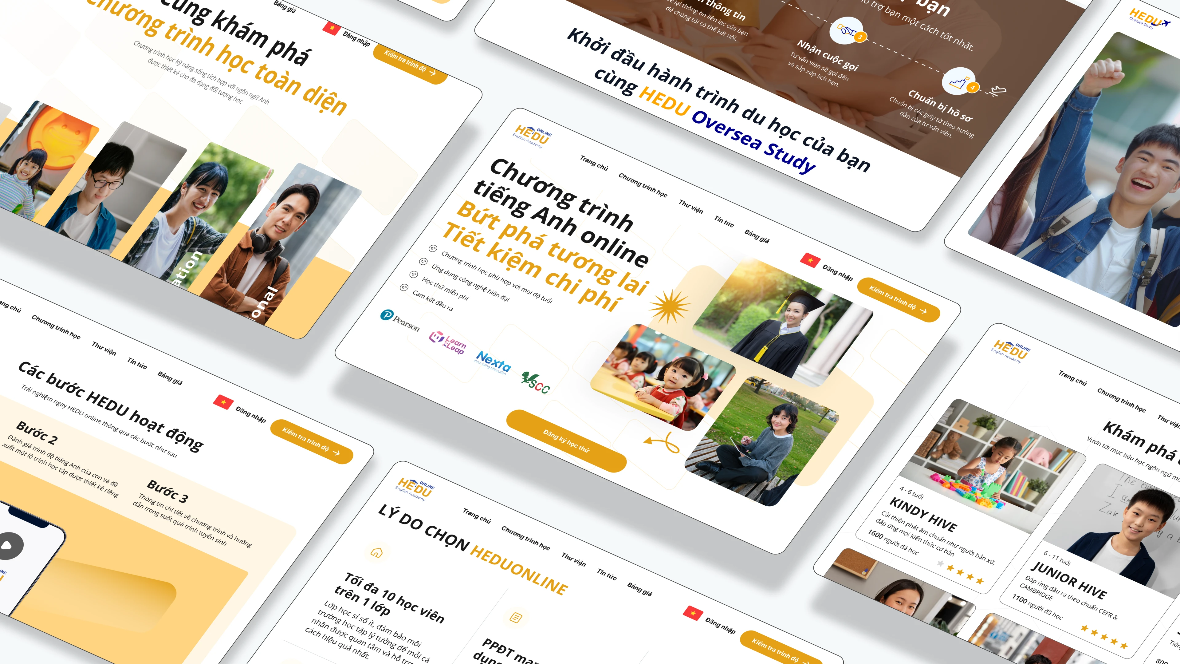 Giải pháp website trung tâm Anh ngữ HEDU